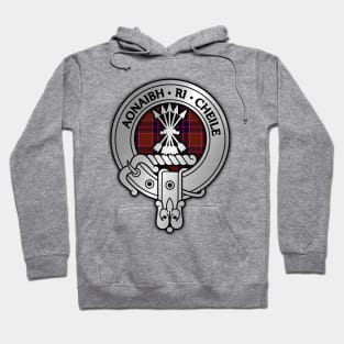 Clan Cameron Crest & Lochiel Tartan Hoodie